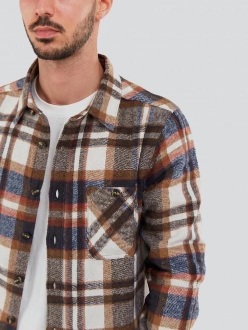 jacheta camasa pt. barbati Fundango Parker Shirt Jacket maro 7