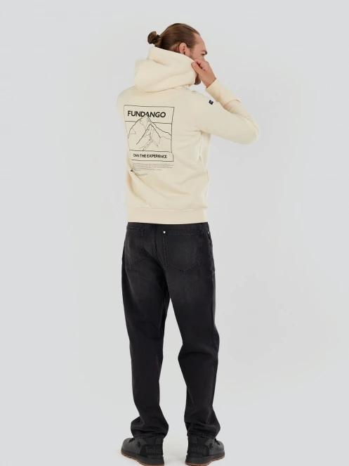 pulover cu gluga pt. barbati Fundango Talis Hooded Sweatshirt nisip 4