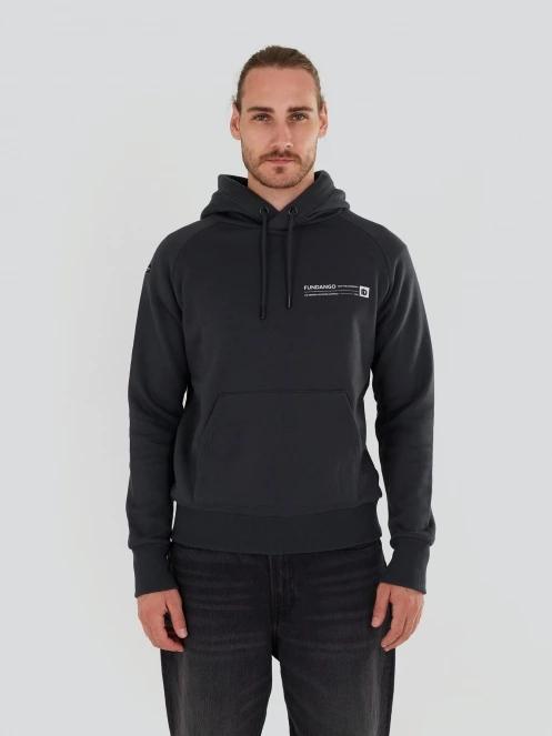 pulover cu gluga pt. barbati Fundango Talis Hooded Sweatshirt gri 2
