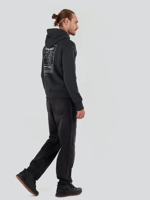 pulover cu gluga pt. barbati Fundango Talis Hooded Sweatshirt gri 4