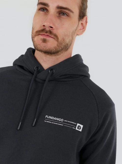 pulover cu gluga pt. barbati Fundango Talis Hooded Sweatshirt gri 6