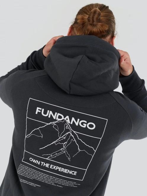 pulover cu gluga pt. barbati Fundango Talis Hooded Sweatshirt gri 7