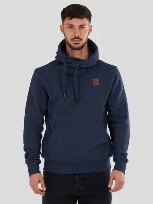 pulover cu gluga pt. barbati Fundango Conor Hooded Sweatshirt albastru inchis 2