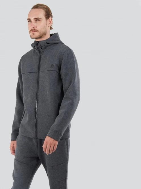 pulover cu gluga pt. barbati Fundango Hamal Tech Hoodie negru 5