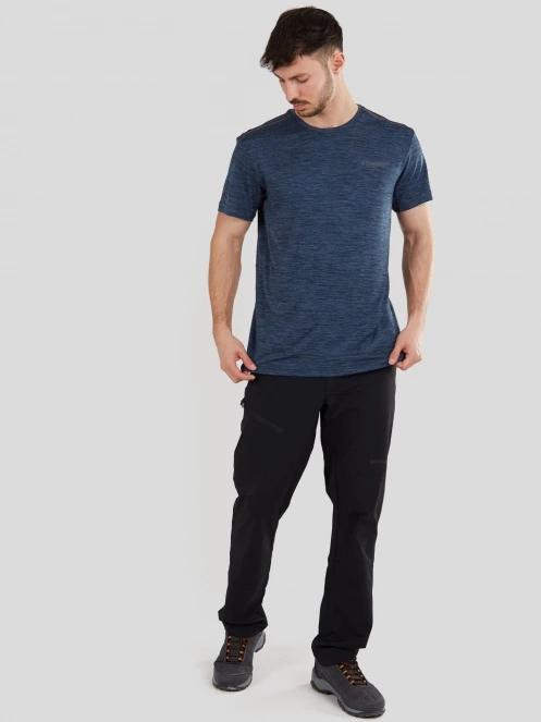 tricou pentru sport, cu maneci scurte pt. barbati Fundango Skeleton Tech-T albastru 4