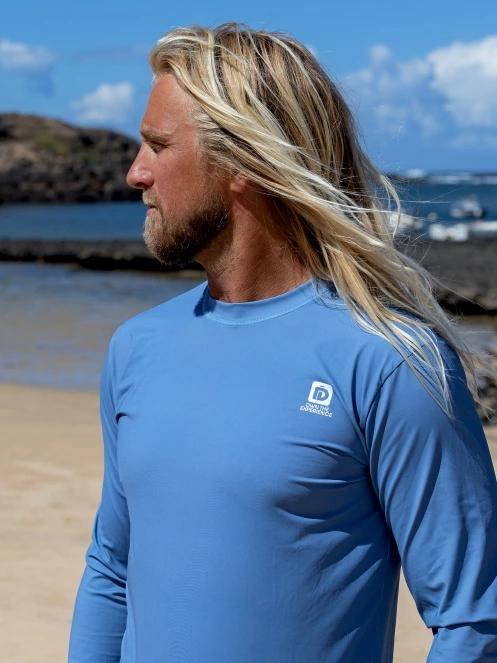 lycra cu maneci lungi pt. barbati Fundango Manado Long II Rashguard albastru 8