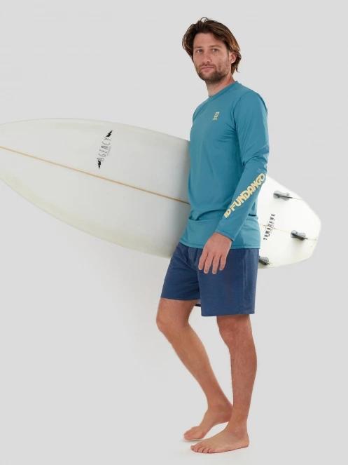 lycra cu maneci lungi pt. barbati Fundango Manado Long II Rashguard verde 4