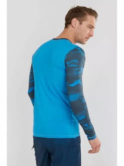 lycra cu maneci lungi pt. barbati Fundango Manado Long Rashguard albastru 3
