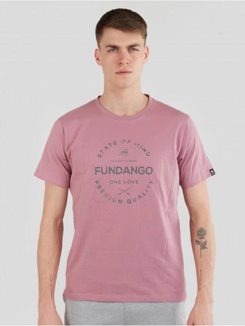 tricou cu maneci scurte pt. barbati Fundango Basic - T Logo-4 T-shirt violet 2