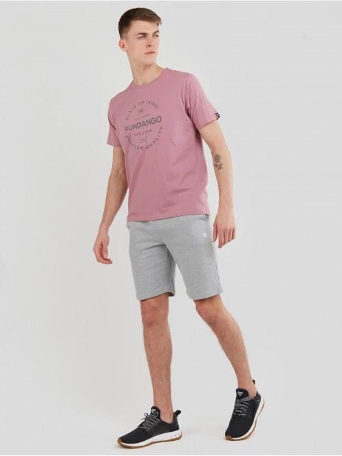 tricou cu maneci scurte pt. barbati Fundango Basic - T Logo-4 T-shirt violet 5