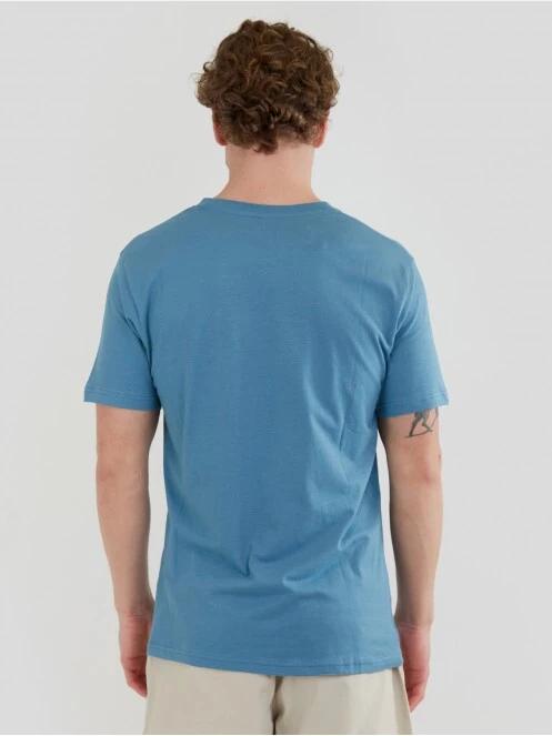 tricou cu maneci scurte pt. barbati Fundango Basic - T Logo-4 T-shirt albastru 3