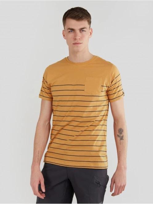 tricou cu maneci scurte pt. barbati Fundango Jaggy Pocket T-shirt galben 2