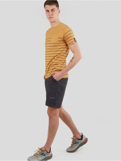 tricou cu maneci scurte pt. barbati Fundango Jaggy Pocket T-shirt galben 4