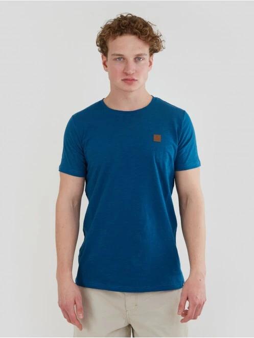 tricou cu maneci scurte pt. barbati Fundango Jaggy Structured T-Shirt albastru 2