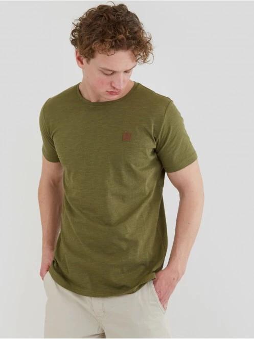 tricou cu maneci scurte pt. barbati Fundango Jaggy Structured T-Shirt oliv 2