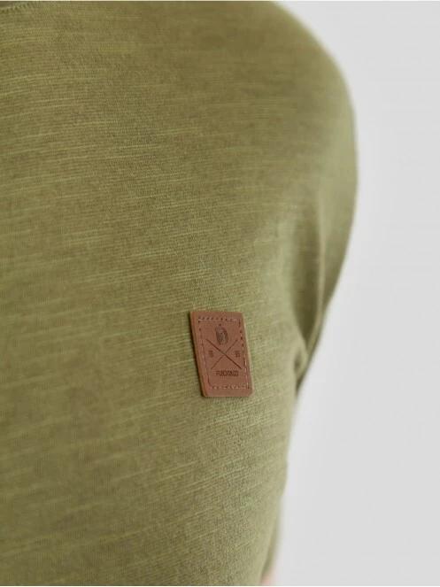tricou cu maneci scurte pt. barbati Fundango Jaggy Structured T-Shirt oliv 5