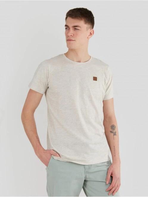 tricou cu maneci scurte pt. barbati Fundango Jaggy Structured T-Shirt nisip 2
