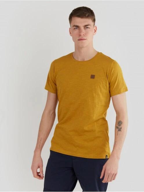 tricou cu maneci scurte pt. barbati Fundango Jaggy Structured T-Shirt galben 2
