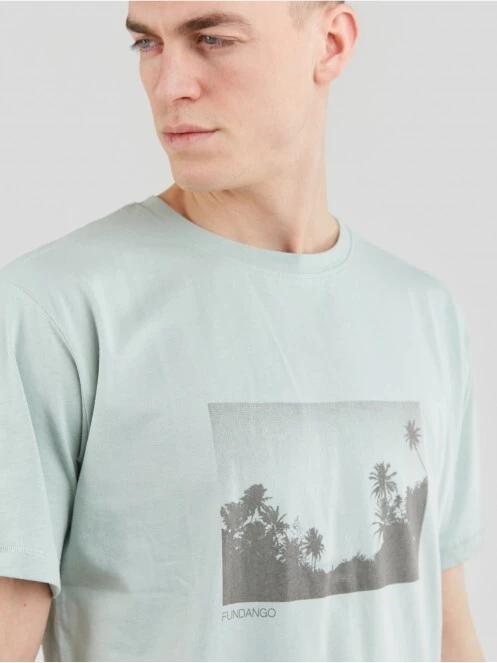 tricou cu maneci scurte pt. barbati Fundango Talmer T-shirt verde 5
