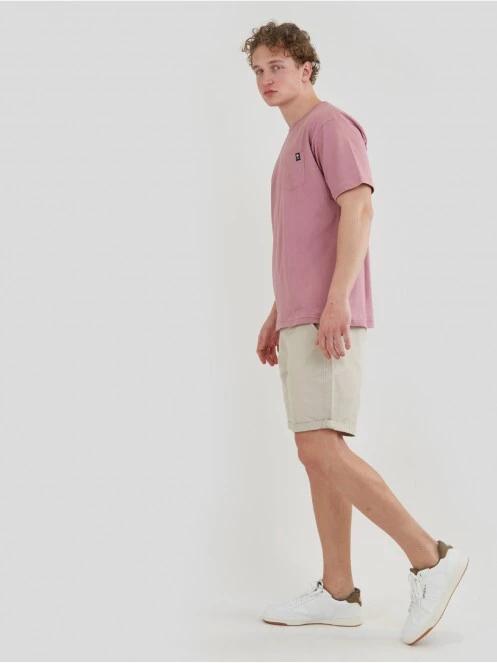 tricou cu maneci scurte pt. barbati Fundango Talmer Pocket T-shirt rosu 4