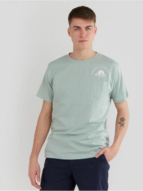 tricou cu maneci scurte pt. barbati Fundango Talmer Pocket T-shirt verde 2