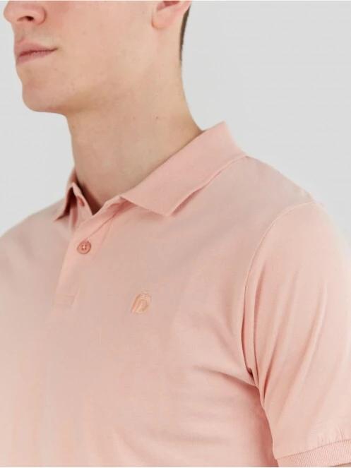 tricou cu guler pt. barbati Fundango Incognito Mono Poloshirt roz 5