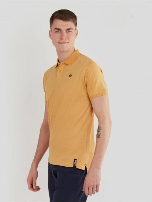 tricou cu guler pt. barbati Fundango Incognito Mono Poloshirt galben 2