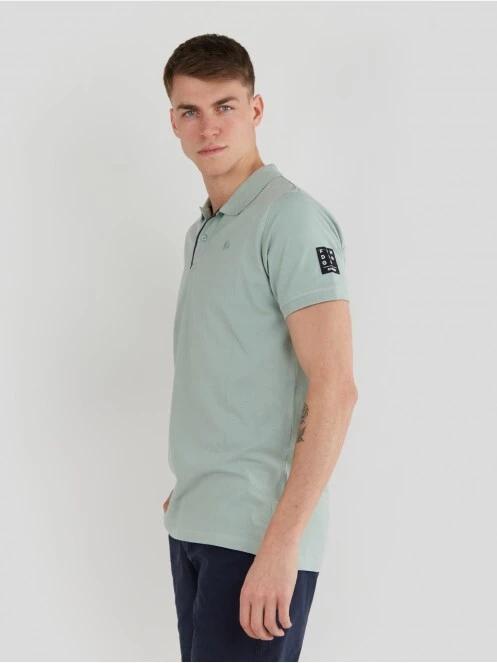 tricou cu guler pt. barbati Fundango Molton Poloshirt verde 2