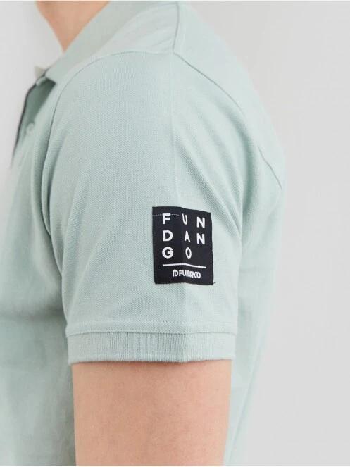 tricou cu guler pt. barbati Fundango Molton Poloshirt verde 5