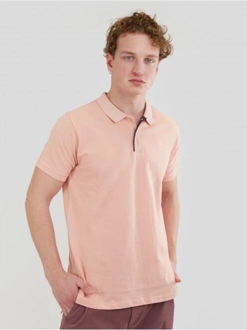 tricou cu guler pt. barbati Fundango Molton Poloshirt roz 2