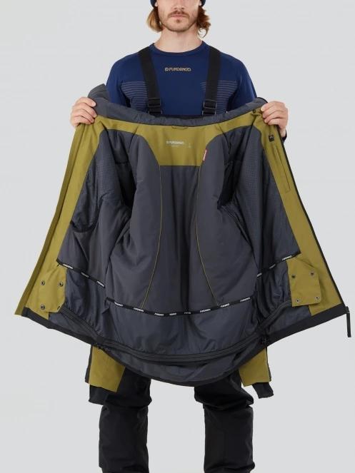 geaca de schi pt. barbati Fundango Baily ECO Allmountain Jacket verde 5