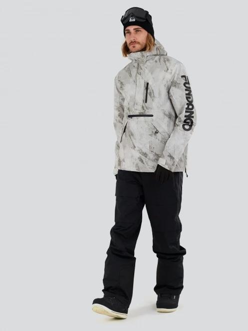 geaca de schi pt. barbati Fundango Tilbury ECO Logo Anorak nisip 4
