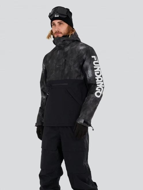 geaca de schi pt. barbati Fundango Tilbury ECO Logo Anorak negru 2