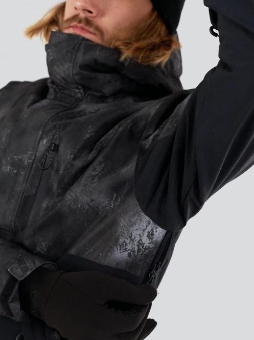 geaca de schi pt. barbati Fundango Tilbury ECO Logo Anorak negru 8