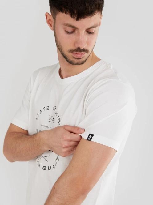 tricou cu maneci scurte pt. barbati Fundango Basic-T Logo 04 alb 5