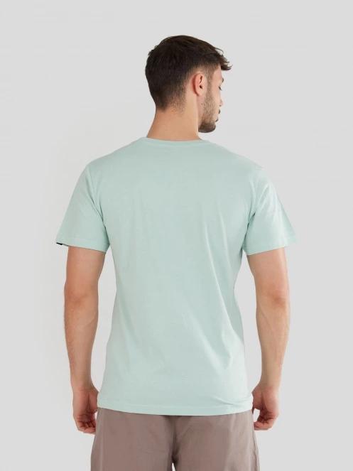 tricou cu maneci scurte pt. barbati Fundango Basic-T Logo 04 albastru deschis 3