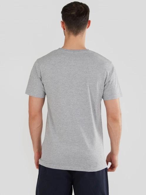 tricou cu maneci scurte pt. barbati Fundango Basic-T Logo 04 gri 3