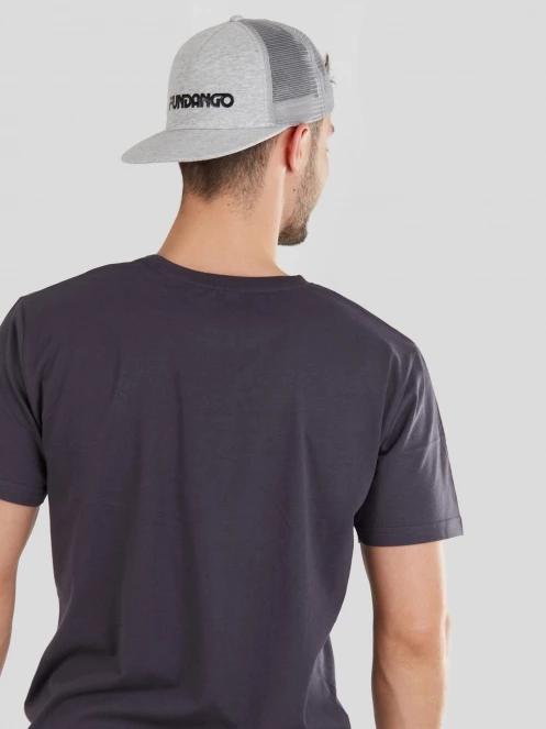 tricou cu maneci scurte pt. barbati Fundango Basic-T Logo 04 gri 6