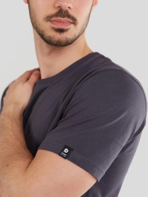 tricou cu maneci scurte pt. barbati Fundango Basic-T Logo 04 gri 8