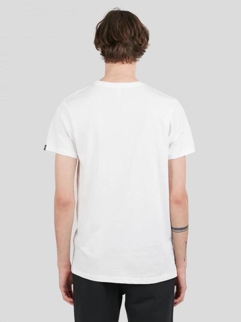 tricou cu maneci scurte pt. barbati Fundango Basic-T Logo 04 alb 3