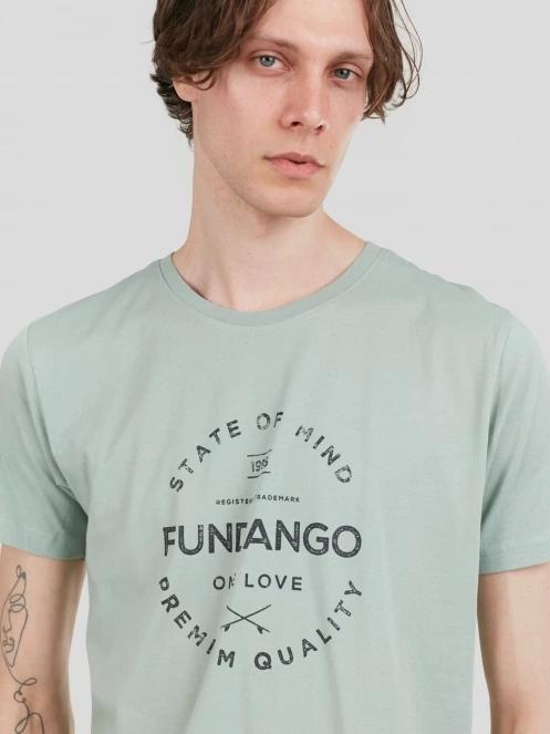 tricou cu maneci scurte pt. barbati Fundango Basic-T Logo 04 verde 5