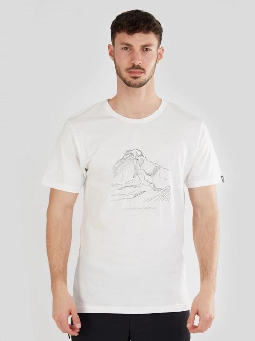 tricou cu maneci scurte pt. barbati Fundango Basic-T Logo 11 alb 2