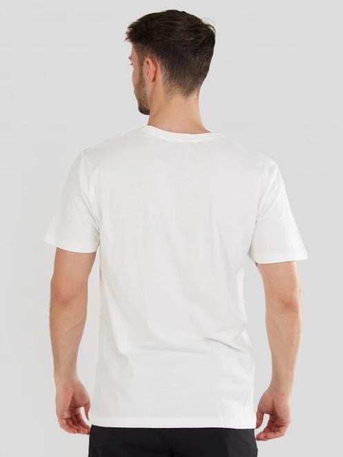 tricou cu maneci scurte pt. barbati Fundango Basic-T Logo 11 alb 3