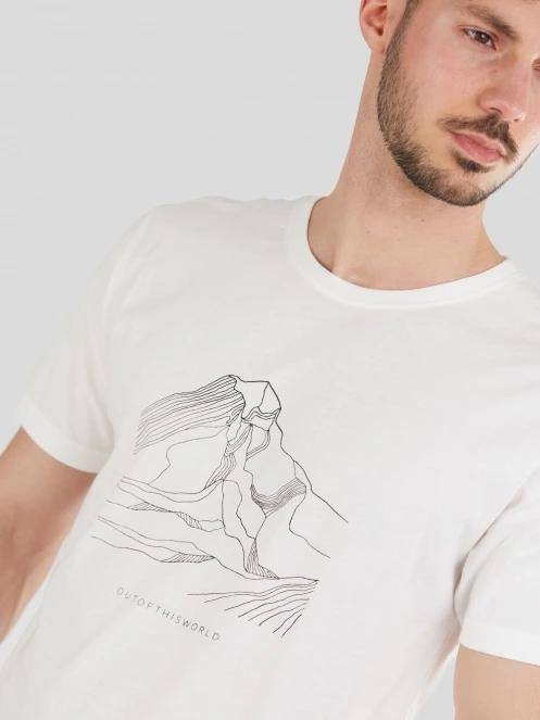 tricou cu maneci scurte pt. barbati Fundango Basic-T Logo 11 alb 6