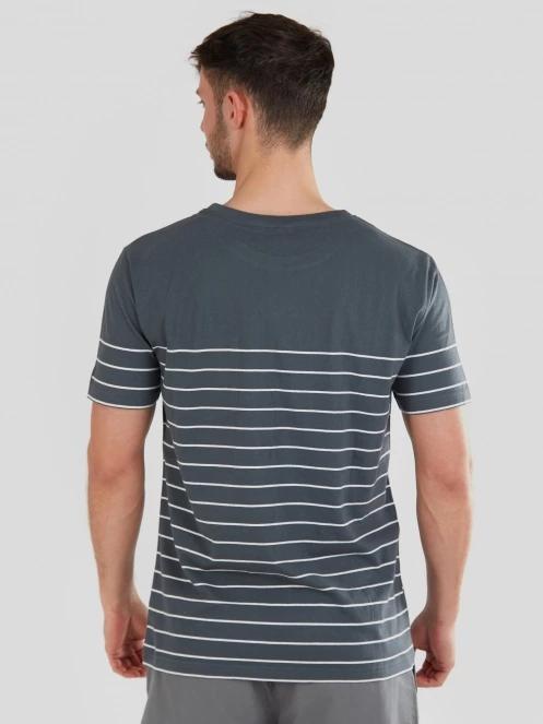 tricou cu maneci scurte pt. barbati Fundango Jaggy Pocket T-shirt gri 3