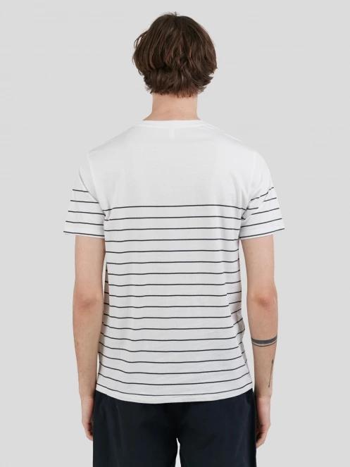 tricou cu maneci scurte pt. barbati Fundango Jaggy Pocket T-shirt alb 3