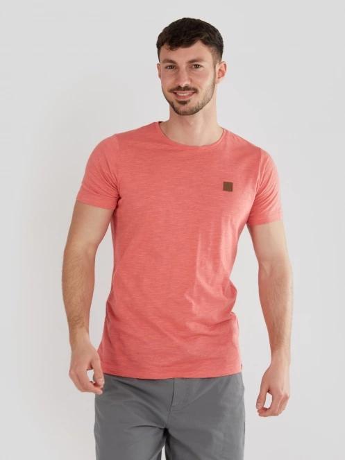 tricou cu maneci scurte pt. barbati Fundango Jaggy Structured T-Shirt roz 2