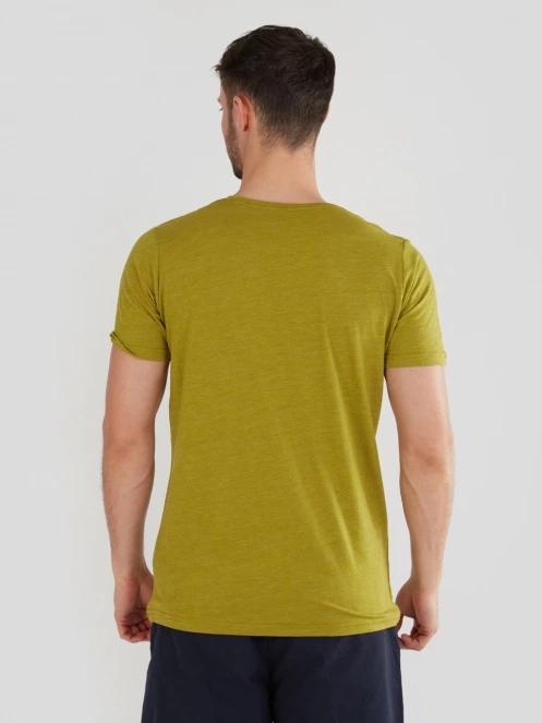 tricou cu maneci scurte pt. barbati Fundango Jaggy Structured T-Shirt verde 3