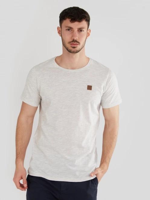 tricou cu maneci scurte pt. barbati Fundango Jaggy Structured T-Shirt nisip 2