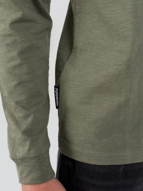 tricou cu maneci lungi pt. barbati Fundango Justin Longsleeve T-shirt verde 6